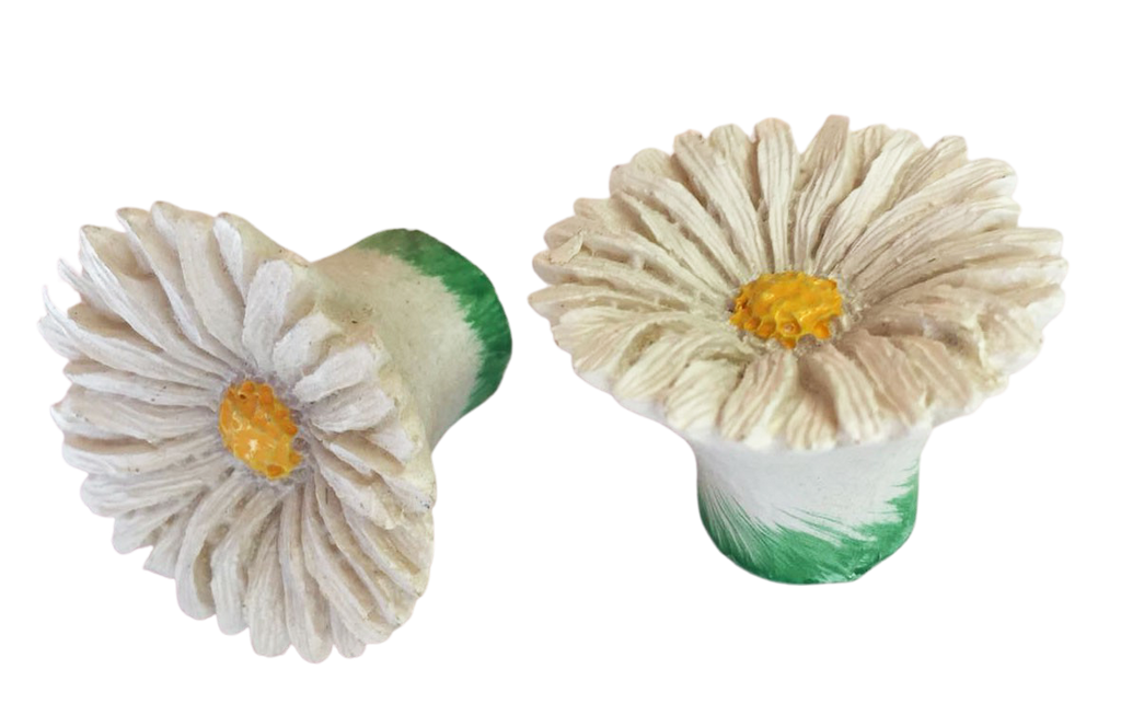 Knopf Ø 38mm Margaritenblüte
