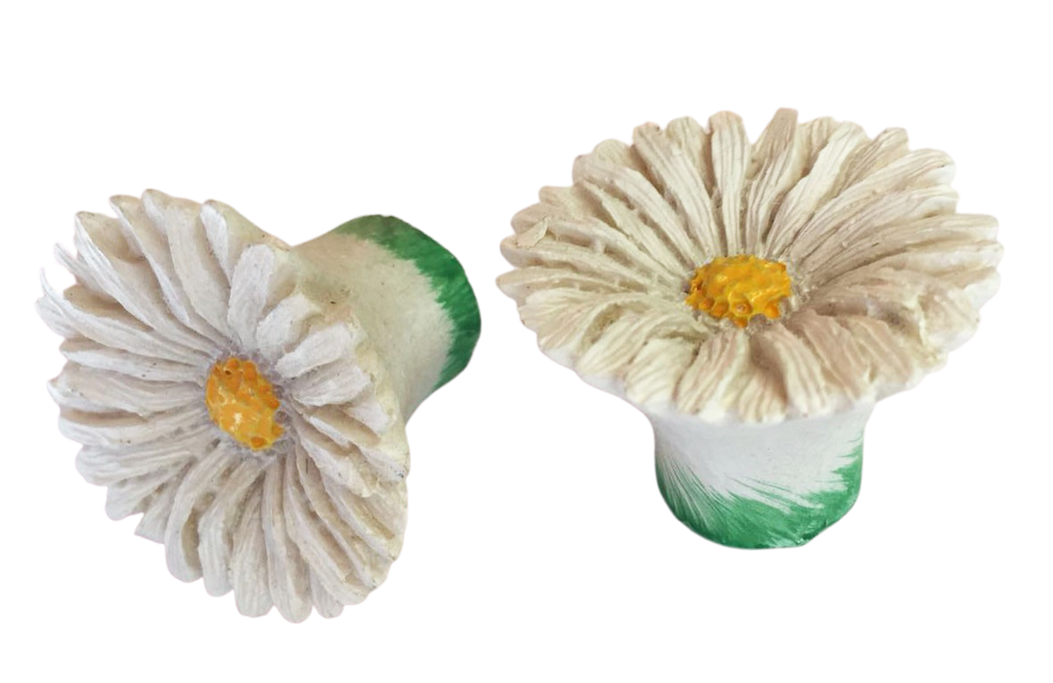 Knopf Ø 38mm Margaritenblüte