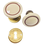 Türknäufe Set Porzellan Louis XVI MARRON