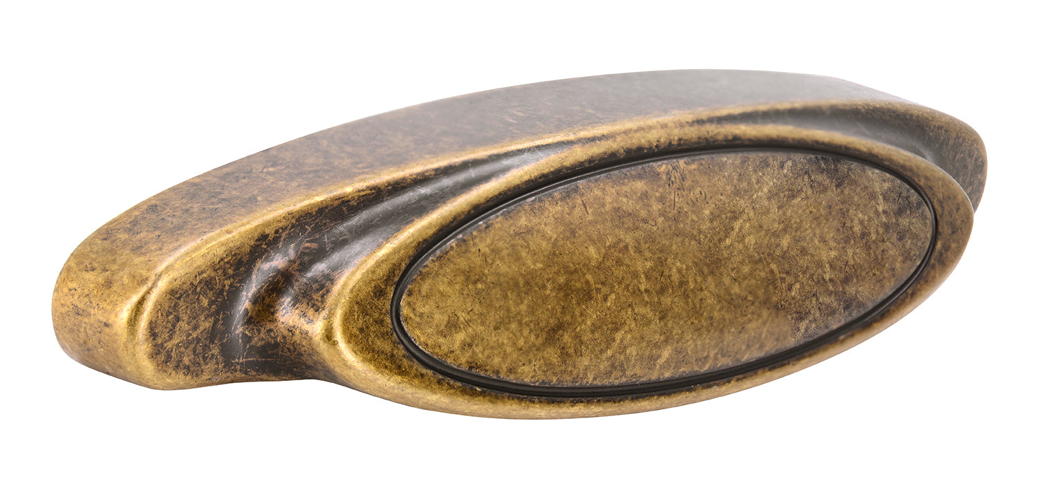 Muschelgriff Goma groß Messing brüniert