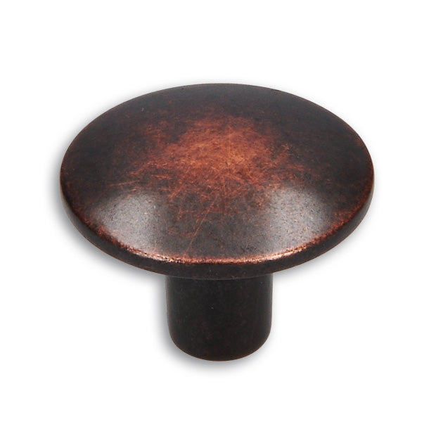 Knopf Ø 30mm Cavo Landhausstil Kupfer/Schwarz