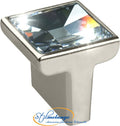 Möbelknopf Swarovski Crystal transparent klein 1 Stein