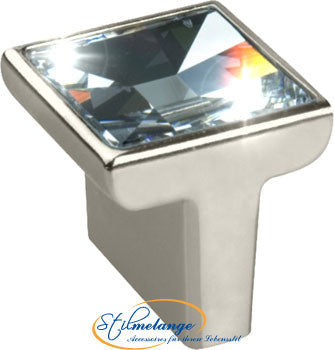Möbelknopf Swarovski Crystal transparent klein 1 Stein