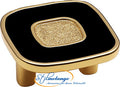 Möbelknopf IMPERIAL schwarz-golden groß