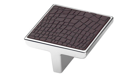 Lederknauf Jungle Touch dunkelbraun