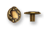 Knopf Jugendstil oval