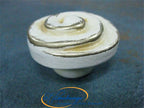 Keramikknopf Ø 45mm Spirale creme-gold
