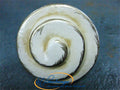 Keramikknopf Ø 45mm Spirale creme-gold