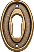 Schlüsselblatt Landhausstil oval Valenzia Gold
