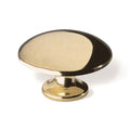 Knopf Ø 35mm rund Messing poliert