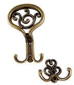 Kleiderhaken Art Deco klein Messing Florence
