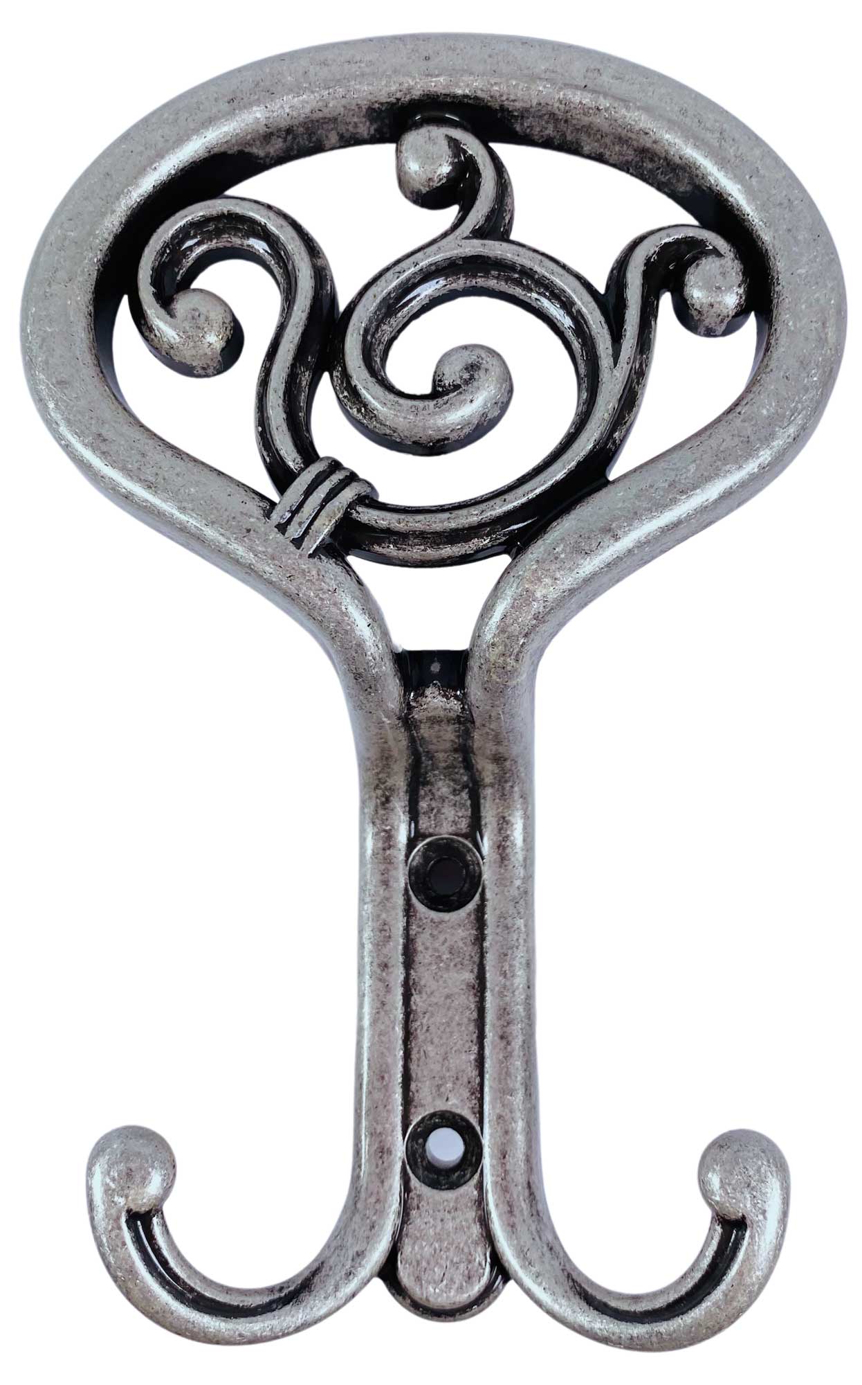 Kleiderhaken Art Déco altsilber