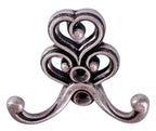 Kleiderhaken Art Deco klein altsilber
