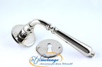 Landhausstil Türgriffe Set MANOIR Nickel poliert
