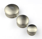Möbelknopf Chamb glatt Ø 50mm Nickel satiniert