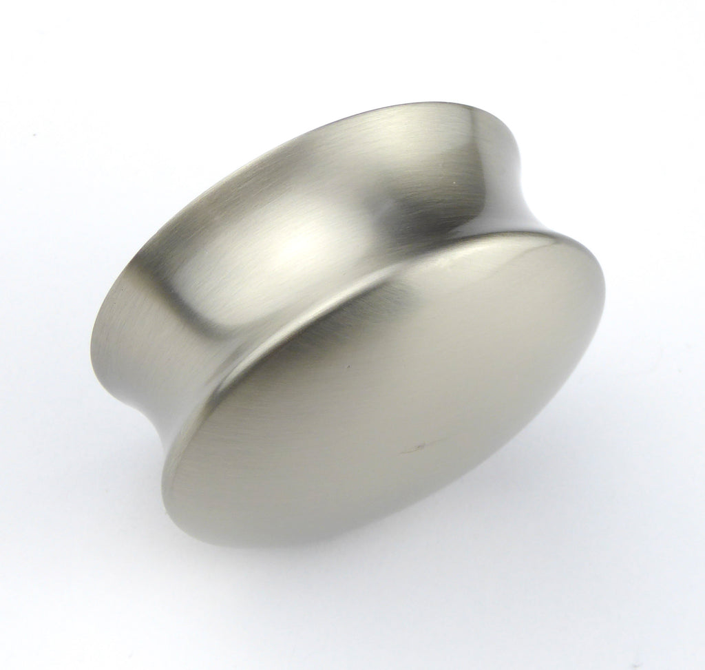 Möbelknopf Chamb glatt Ø 50mm Nickel satiniert