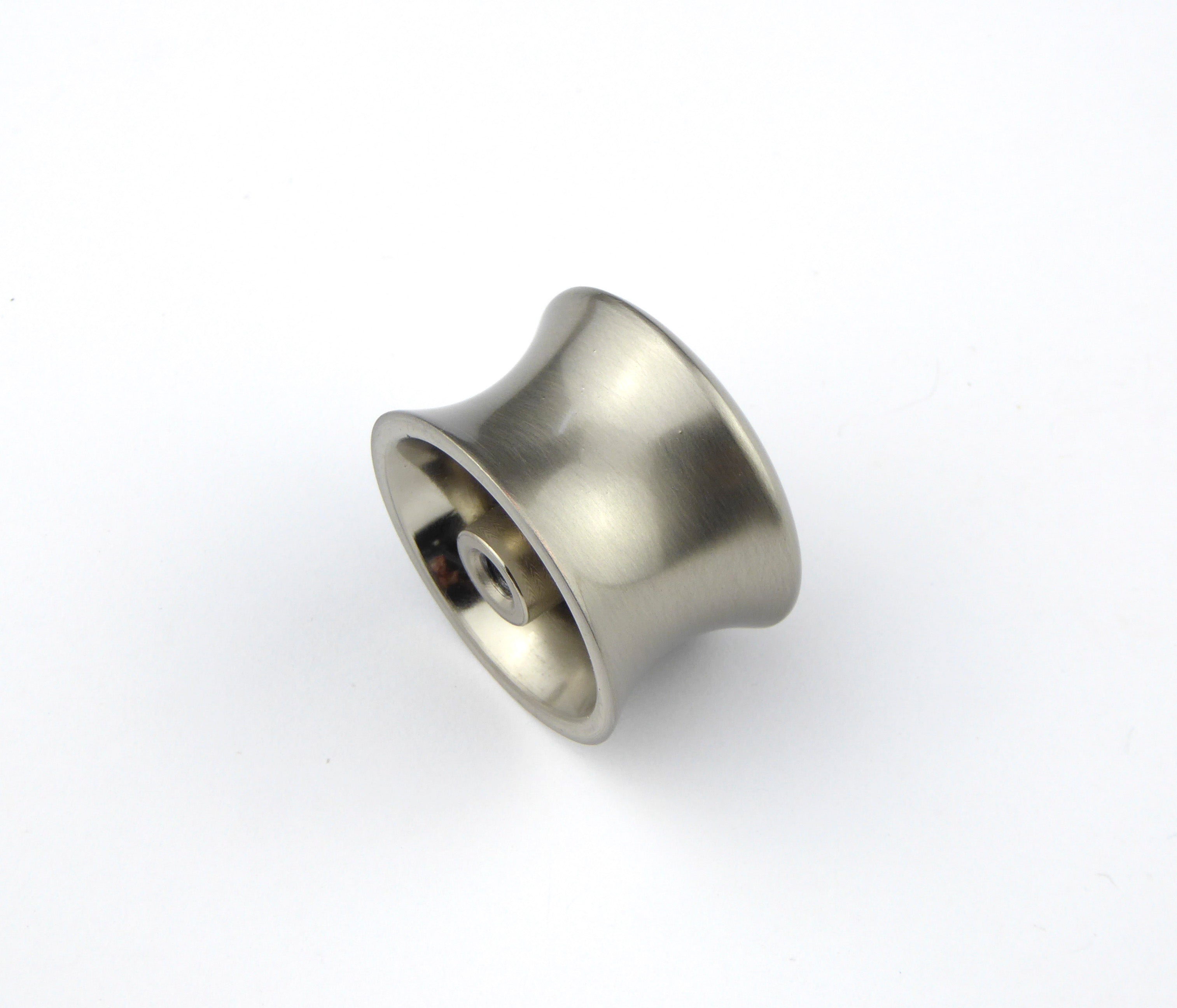 Möbelknopf Chamb glatt Ø 30mm Nickel satiniert