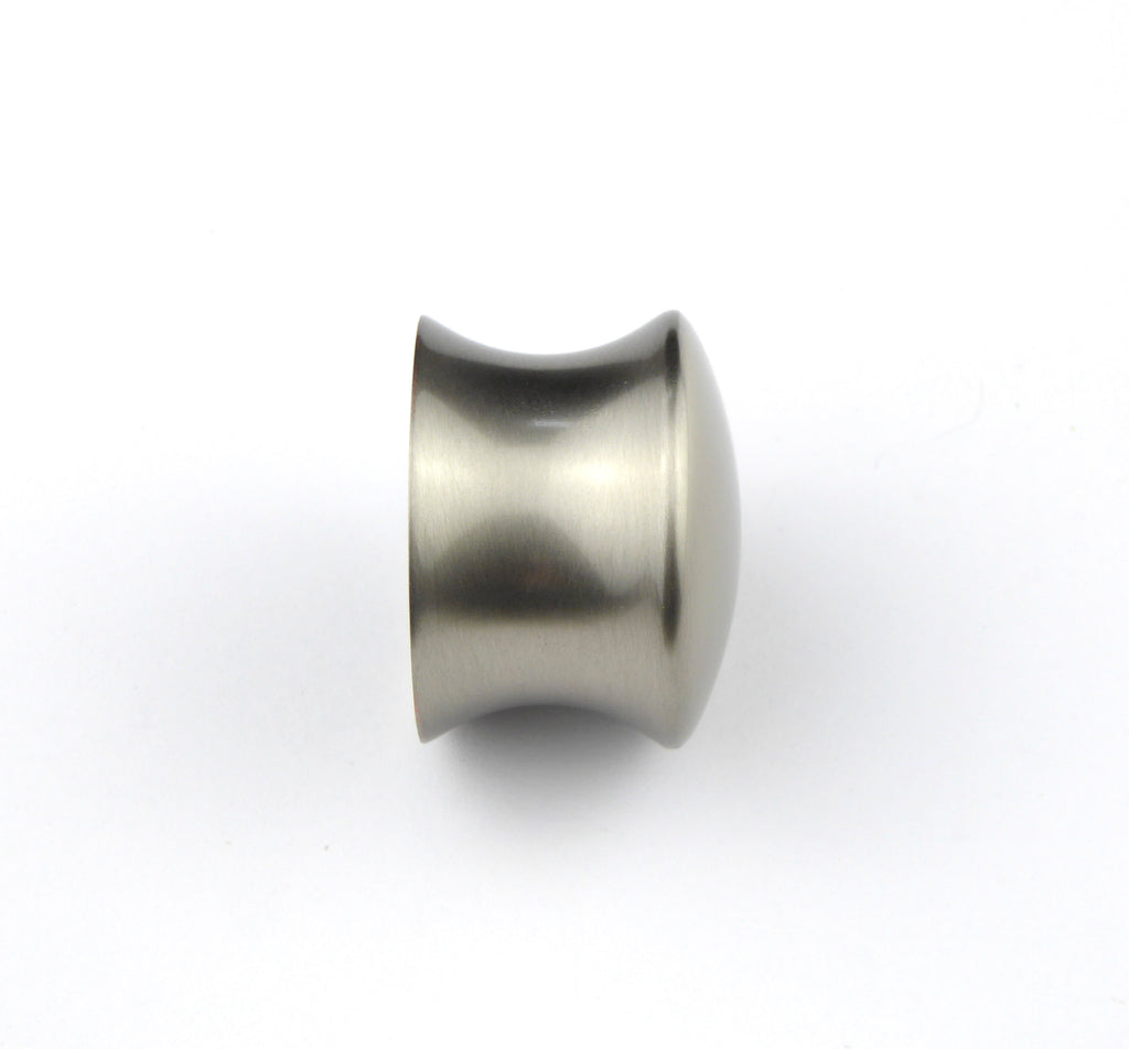 Möbelknopf Chamb glatt Ø 30mm Nickel satiniert