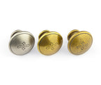 Messingknopf Ø 30mm Valenzia Gold mit Gravur