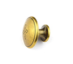 Messingknopf Ø 30mm Valenzia Gold mit Gravur