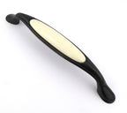Extra Großer Vintage Küchengriff 160mm Porzellan FORTE creme Country Bronze