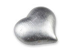 Keramikknopf Ø 45mm Herz silber