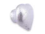 Keramikknopf Ø 45mm Herz silber