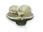 Keramikknopf Ø 75mm Blüte Blattgold groß