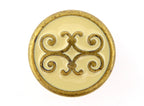 Messingknopf Ø 30mm Linea Roma Creme