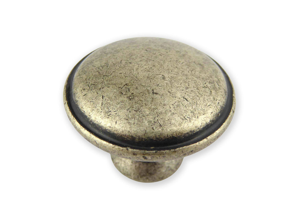 Knopf Ø 30mm Landhausstil altsilbern