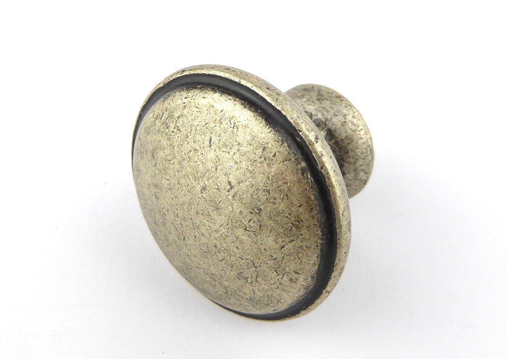 Knopf Ø 30mm Landhausstil altsilbern