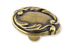 Knopf Jugendstil oval