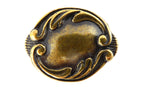 Knopf Jugendstil oval