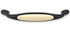 Extra Großer Vintage Küchengriff 160mm Porzellan FORTE creme Country Bronze
