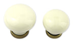 Porzellanknopf creme groß Ø 30 mm