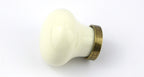 Porzellanknopf creme groß Ø 30 mm