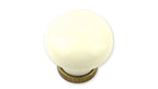 Porzellanknopf creme groß Ø 30 mm
