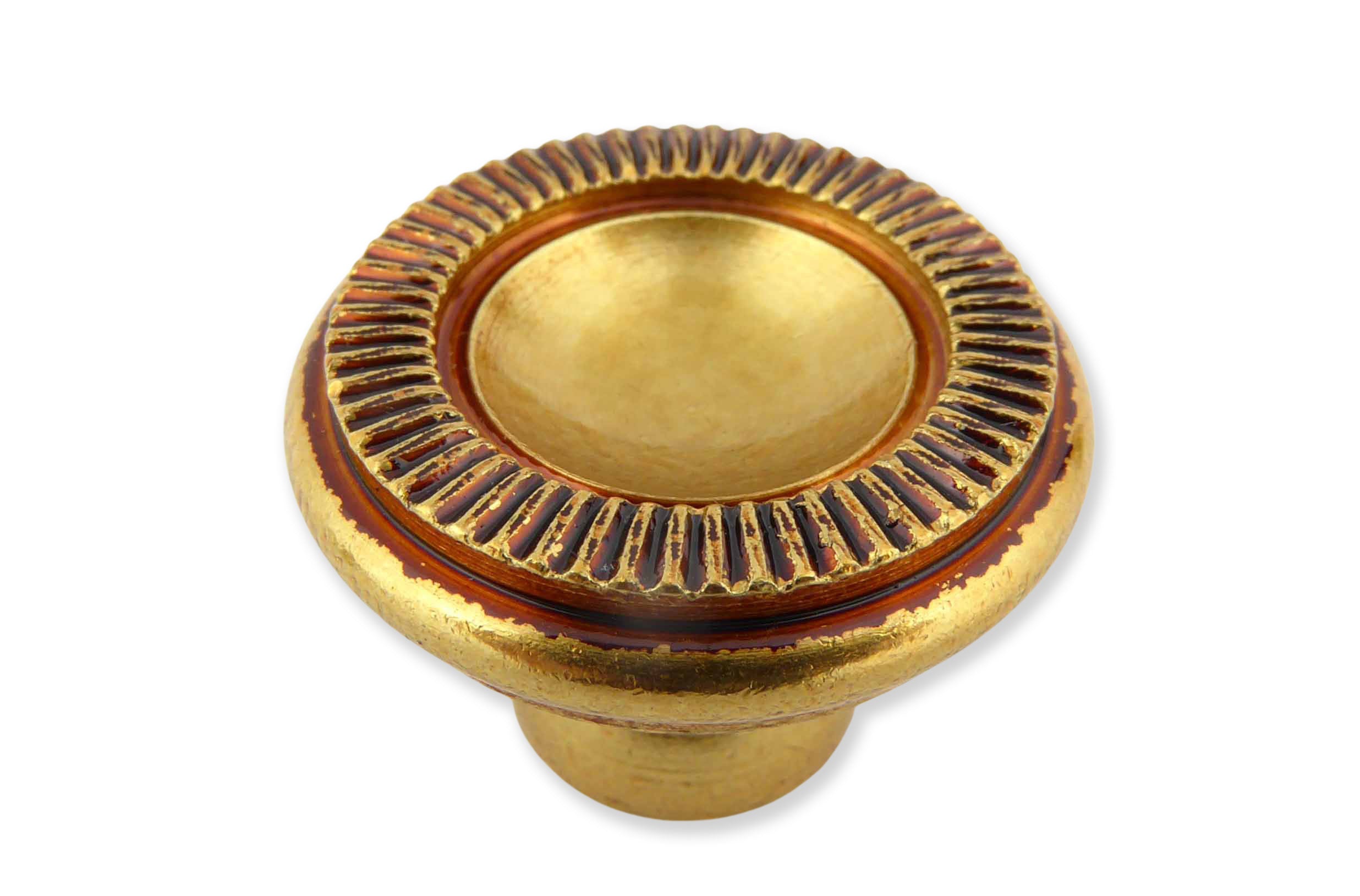 Knopf Louis XVI - Empire Patiné golden 25 mm