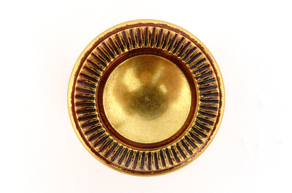 Knopf Louis XVI - Empire Patiné golden 25 mm