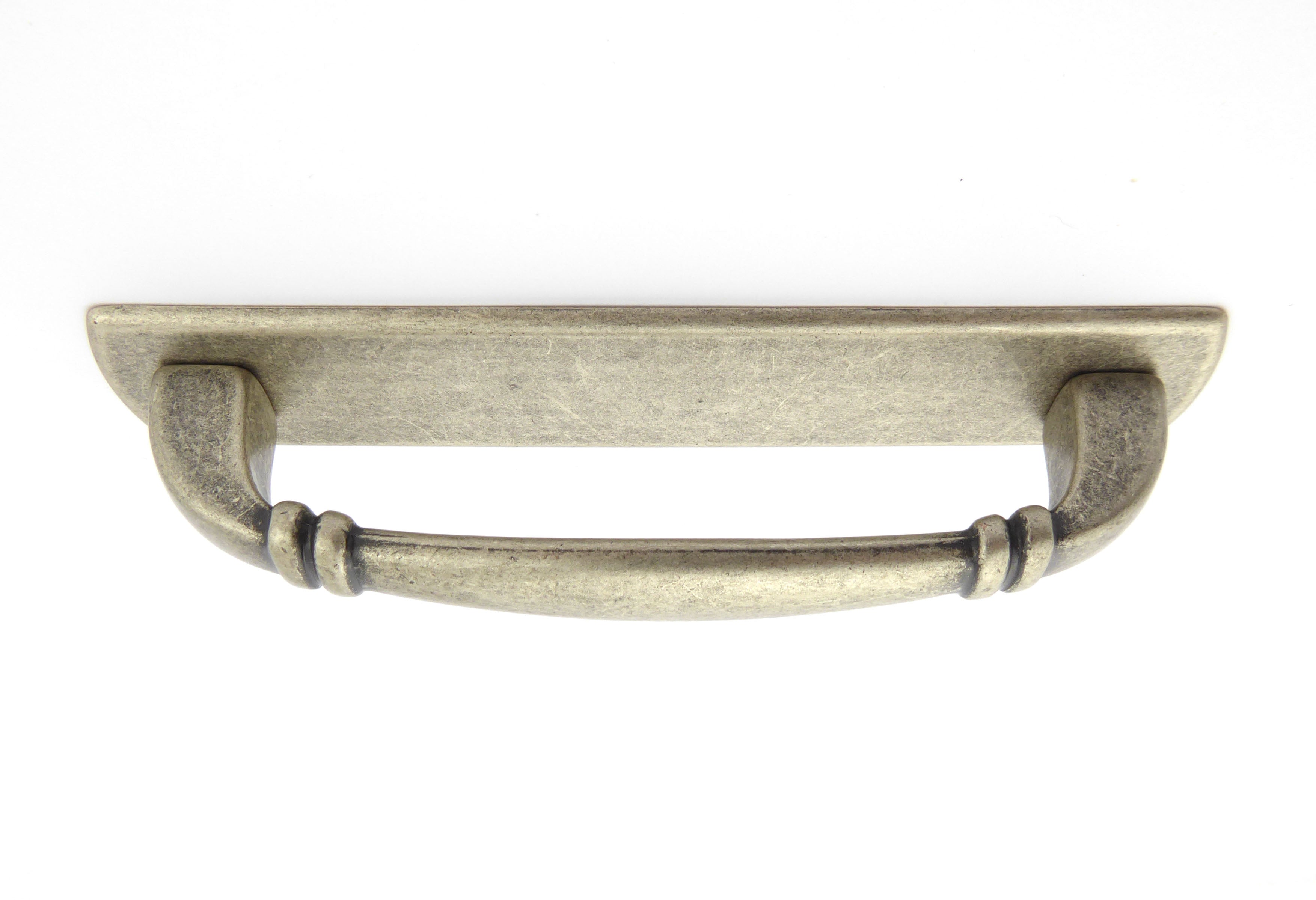 Griff mit Deckplatte Viaggio altsilbern mittelgroß
