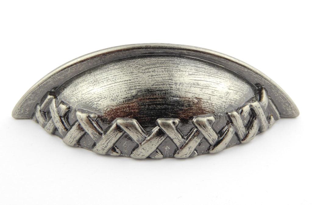 Muschelgriff Steccato altsilber