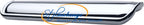 Schalengriffe Art Déco 160 mm Chrom