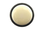 Landhausstil Ø 34mm Porzellanknopf cremefarben mit Rand Avorio