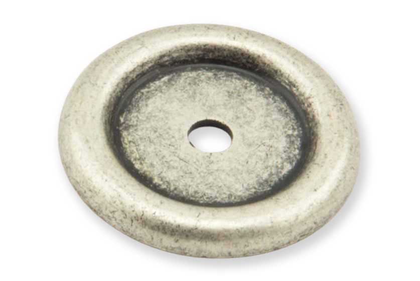 Unterlagsplatte 30mm für Griffe und Knöpfe altsilbern