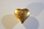 Keramikknopf Ø 75mm Herz Blattgold groß