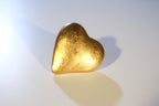 Keramikknopf Ø 75mm Herz Blattgold groß