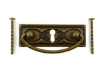 Hängegriff Jugendstil mit Schlüsselloch Messing Florence