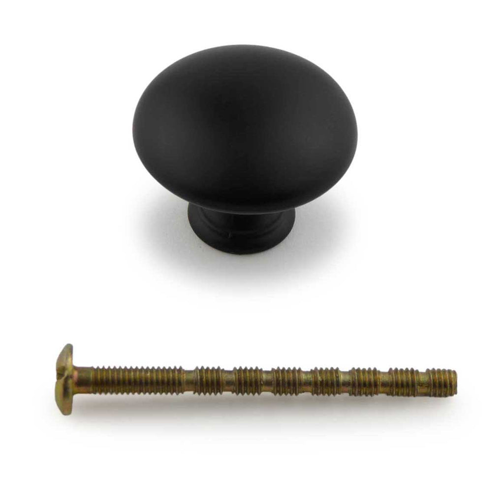 Möbelknopf Landhausstil schwarz - 30 mm