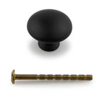Möbelknopf Landhausstil schwarz - 30 mm