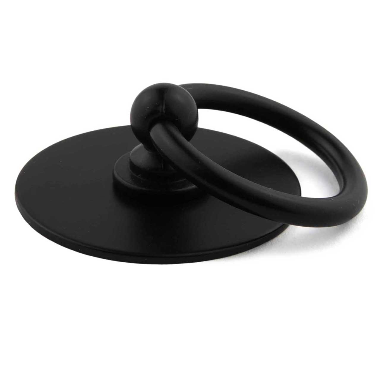 Unterlagsplatte ⌀ 42mm rund für Griffe und Knöpfe schwarz matt